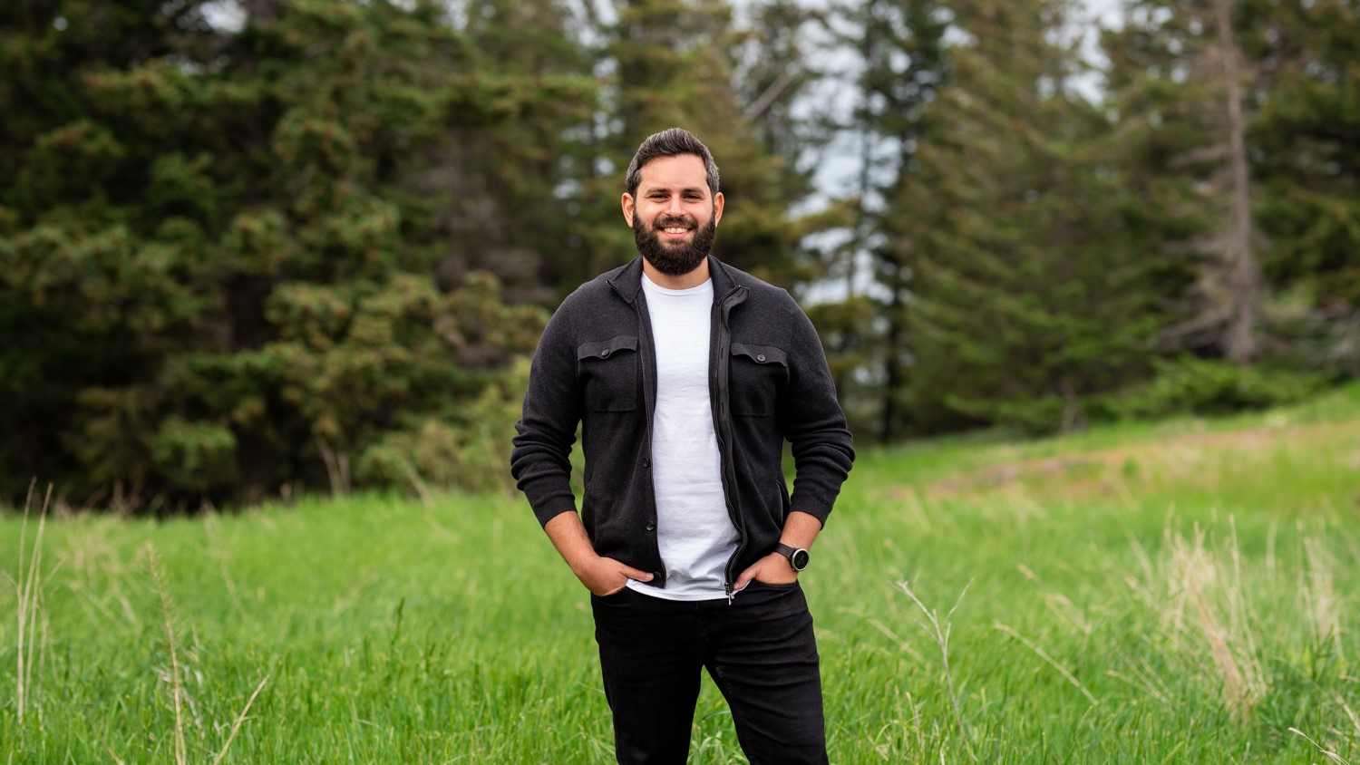 Marc Ziade portrait in field