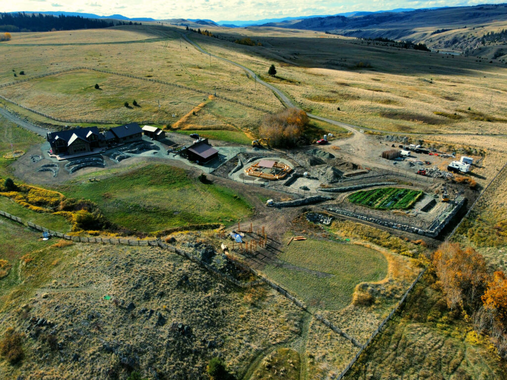 Aerial view of Dave Needham's regenerative property