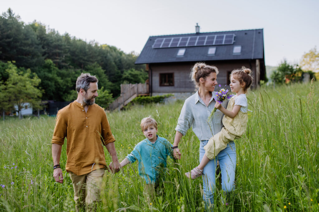 Family on a regenerative homestead