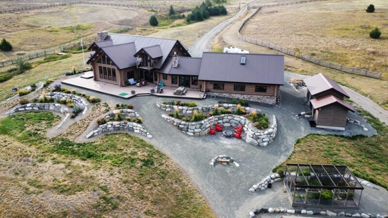 Modern homestead in British Columbia