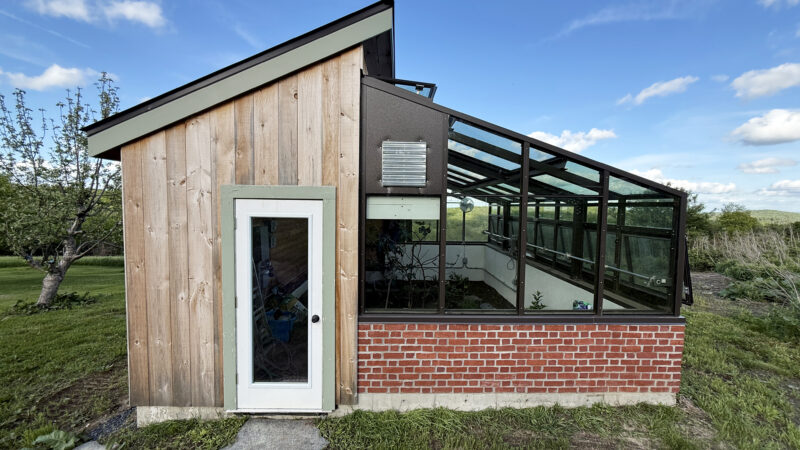Passive solar greenhouse in Colrain